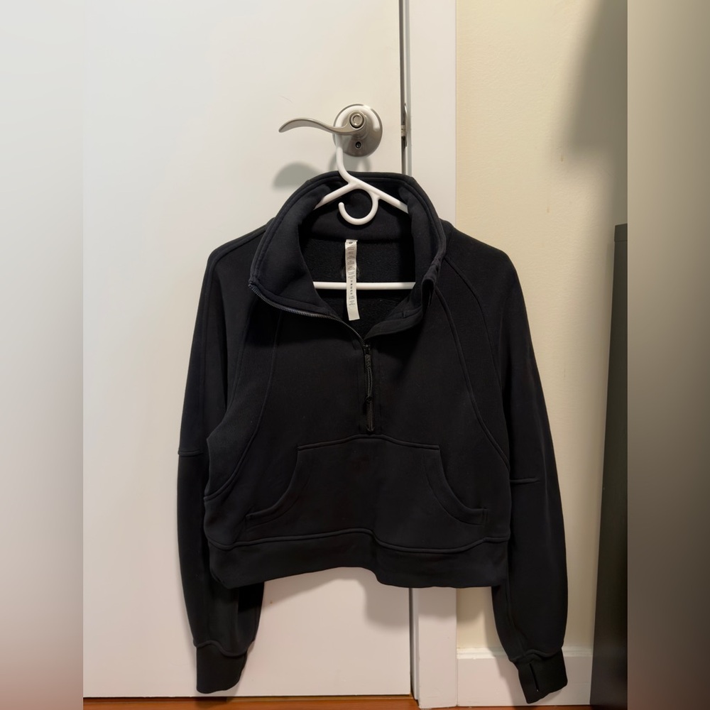 Lululemon Scuba Oversized Funnel-Neck Half Zip Black